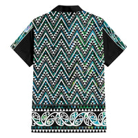New Zealand Maori Niho Taniwha Family Matching Off Shoulder Maxi Dress and Hawaiian Shirt Papua Shell - Mangopare Puhoro Pattern