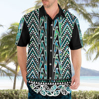 New Zealand Maori Niho Taniwha Hawaiian Shirt Papua Shell - Mangopare Puhoro Pattern