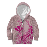 Hawaii Monk Seal and Map Kid Hoodie Polynesian Kanaka Maoli Pink Vibe