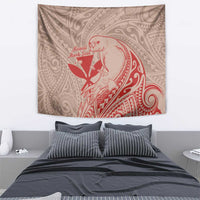 Hawaii Monk Seal and Map Tapestry Polynesian Kanaka Maoli Red Vibe