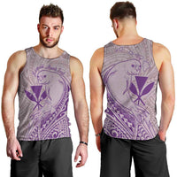 Hawaii Monk Seal and Map Men Tank Top Polynesian Kanaka Maoli Violet Vibe