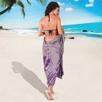 Hawaii Monk Seal and Map Sarong Polynesian Kanaka Maoli Violet Vibe