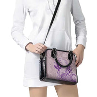 Hawaii Monk Seal and Map Shoulder Handbag Polynesian Kanaka Maoli Violet Vibe