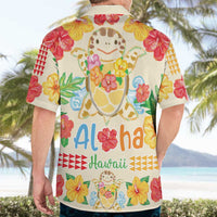 Kawaii Turtle Hawaiian Shirt Aloha Hibiscus Flowers