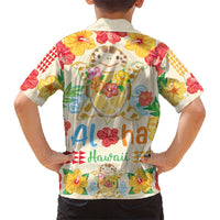 Kawaii Turtle Kid Hawaiian Shirt Aloha Hibiscus Flowers LT9 - Polynesian Pride