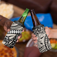 Polynesian Girl Tribal Tattoo 4 in 1 Can Cooler Tumbler Beige Vibe LT9 - Polynesian Pride
