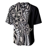 Polynesian Plumeria Floral Tattoo Pattern Baseball Jersey Beige Style LT9 - Polynesian Pride