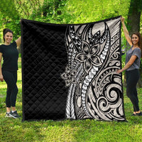 Polynesian Plumeria Floral Tattoo Pattern Quilt Beige Style LT9 - Polynesian Pride