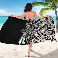 Polynesian Plumeria Floral Tattoo Pattern Sarong Beige Style LT9 - Polynesian Pride