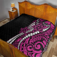 Polynesian Plumeria Floral Tattoo Pattern Quilt Pink Style LT9 - Polynesian Pride