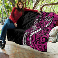 Polynesian Plumeria Floral Tattoo Pattern Quilt Pink Style LT9 - Polynesian Pride
