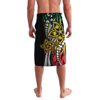 Polynesian Plumeria Floral Tattoo Pattern Lavalava Reggae Style