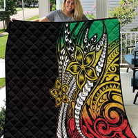 Polynesian Plumeria Floral Tattoo Pattern Quilt Reggae Style LT9 Reggae - Polynesian Pride
