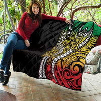 Polynesian Plumeria Floral Tattoo Pattern Quilt Reggae Style LT9 - Polynesian Pride