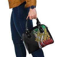 Polynesian Plumeria Floral Tattoo Pattern Shoulder Handbag Reggae Style LT9 - Polynesian Pride