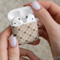 Hawaiian Palaka Quilt Pattern AirPods Case Hawaii Culture Bird of Paradise Exotic Motif LT9 - Polynesian Pride