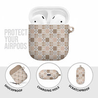 Hawaiian Palaka Quilt Pattern AirPods Case Hawaii Culture Bird of Paradise Exotic Motif LT9 - Polynesian Pride