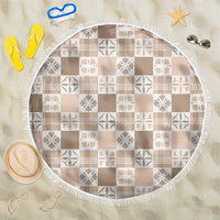 Hawaiian Palaka Quilt Pattern Beach Blanket Hawaii Culture Bird of Paradise Exotic Motif - Polynesian Pride