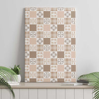 Hawaiian Palaka Quilt Pattern Canvas Wall Art Hawaii Culture Bird of Paradise Exotic Motif LT9 - Polynesian Pride