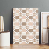Hawaiian Palaka Quilt Pattern Canvas Wall Art Hawaii Culture Bird of Paradise Exotic Motif LT9 - Polynesian Pride