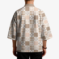 Hawaiian Palaka Quilt Pattern Kimono Hawaii Culture Bird of Paradise Exotic Motif LT9 - Polynesian Pride