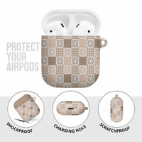 Hawaiian Palaka Quilt Pattern AirPods Case Hawaii Culture Honu Turtle LT9 - Polynesian Pride