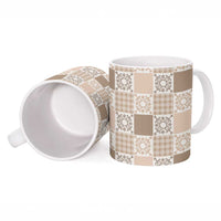 Hawaiian Palaka Quilt Pattern Ceramic Mug Hawaii Culture Honu Turtle - Polynesian Pride