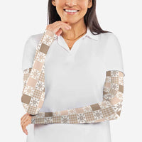 Hawaiian Palaka Quilt Pattern Arm Sleeves Hawaii Culture Pineapple - Polynesian Pride