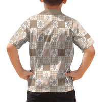 Hawaiian Palaka Quilt Pattern Family Matching Puletasi and Hawaiian Shirt Hawaii Culture Pineapple LT9 - Polynesian Pride