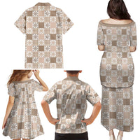 Hawaiian Palaka Quilt Pattern Family Matching Puletasi and Hawaiian Shirt Hawaii Culture Pineapple LT9 - Polynesian Pride