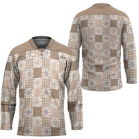 Hawaiian Palaka Quilt Pattern Hockey Jersey Hawaii Culture Pineapple - Polynesian Pride