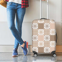 Hawaiian Palaka Quilt Pattern Luggage Cover Hawaii Culture Pineapple - Polynesian Pride