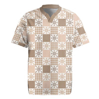 Hawaiian Palaka Quilt Pattern Rugby Jersey Hawaii Culture Pineapple - Polynesian Pride