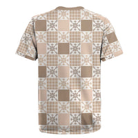 Hawaiian Palaka Quilt Pattern Rugby Jersey Hawaii Culture Pineapple - Polynesian Pride