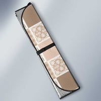 Hawaiian Palaka Quilt Pattern Auto Sun Shade Hawaii Culture Tropical Flowers Mix - Polynesian Pride