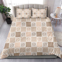 Hawaiian Palaka Quilt Pattern Bedding Set Hawaii Culture Tropical Flowers Mix - Polynesian Pride