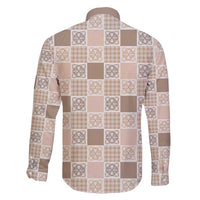 Hawaiian Palaka Quilt Pattern Family Matching Mermaid Dress and Hawaiian Shirt Hawaii Culture Tropical Flowers Mix - Polynesian Pride