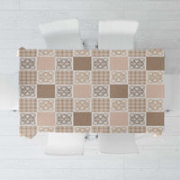 Hawaiian Palaka Quilt Pattern Tablecloth Hawaii Culture Tropical Flowers Mix - Polynesian Pride