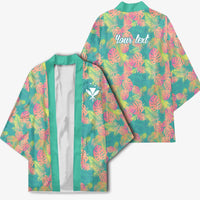 Personalised Seamless Hawaiian Quilt Pattern Kimono Hawaii Culture Palm Leaf Tropical LT9 - Polynesian Pride