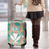 Seamless Hawaiian Quilt Pattern Luggage Cover Hawaii Culture Palm Leaf Tropical - Polynesian Pride