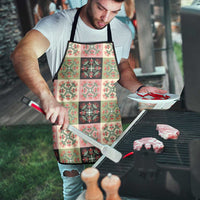 Seamless Pattern Pikake Lei Apron Floral Squares Pikake - Polynesian Pride