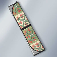 Seamless Pattern Pikake Lei Auto Sun Shade Floral Squares Pikake - Polynesian Pride