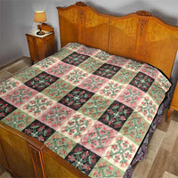 Seamless Pattern Pikake Lei Quilt Floral Squares Pikake - Polynesian Pride