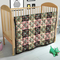 Seamless Pattern Pikake Lei Quilt Floral Squares Pikake - Polynesian Pride