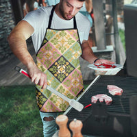 Seamless Pattern Puakenikeni and Kalo Apron - Polynesian Pride