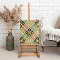 Seamless Pattern Puakenikeni and Kalo Canvas Wall Art - Polynesian Pride