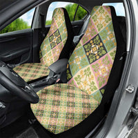 Seamless Pattern Puakenikeni and Kalo Car Seat Cover - Polynesian Pride