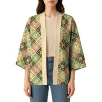 Seamless Pattern Puakenikeni and Kalo Kimono LT9 - Polynesian Pride