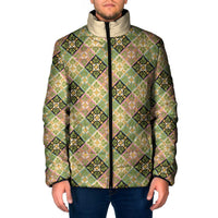 Seamless Pattern Puakenikeni and Kalo Padded Jacket - Polynesian Pride