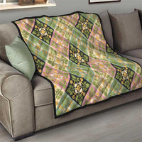 Seamless Pattern Puakenikeni and Kalo Quilt - Polynesian Pride